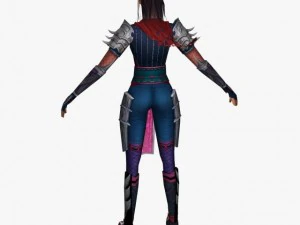 fantasy game charactor chandrika 3D Model
