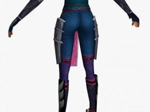 fantasy game charactor chandrika 3D Model