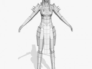 fantasy game charactor chandrika 3D Model