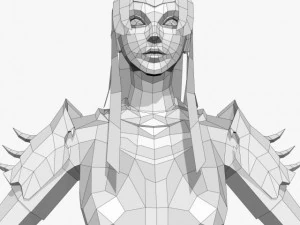 fantasy game charactor chandrika 3D Model