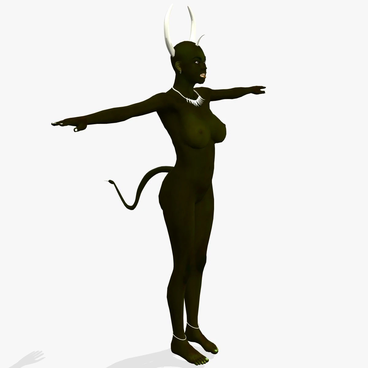 game character dark sundari 3D Model .c4d .max .obj .3ds .fbx .stl .blend 