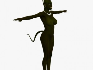 game character dark sundari 3D Model