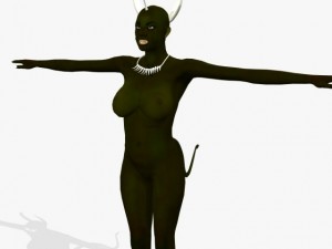 game character dark sundari Modelo 3D