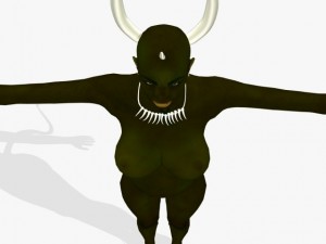 game character dark sundari Modelo 3D
