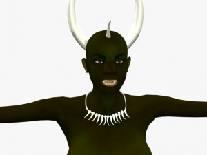 game character dark sundari Modelo 3D