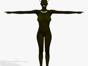 game character dark sundari Modelo 3D
