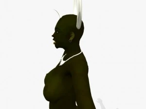 game character dark sundari 3D Model