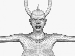game character dark sundari Modelo 3D