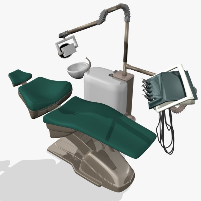 fantasy dentist chair 3D Модель .c4d .max .obj .3ds .fbx .stl .blend 