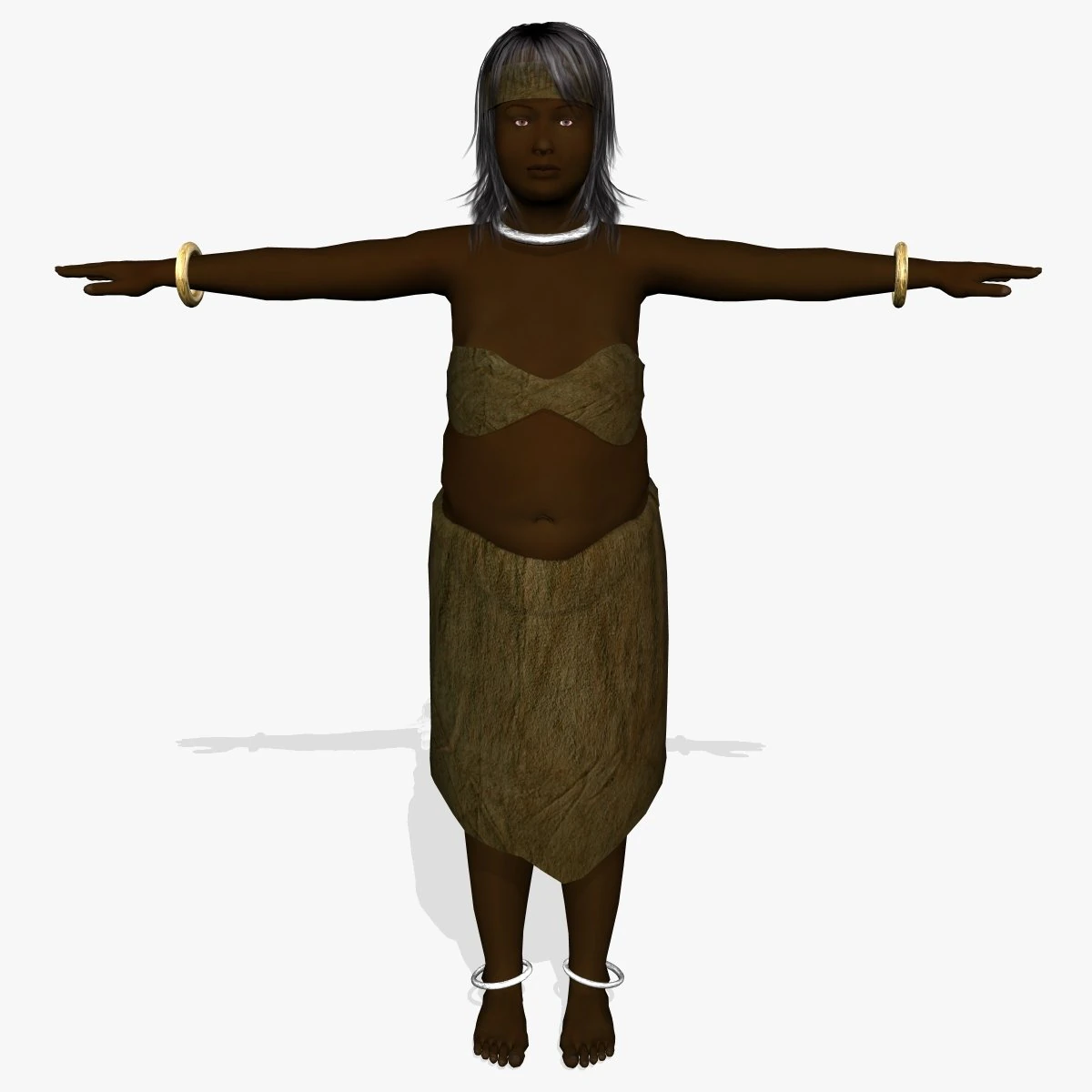fantasy female chameli 3D Model .c4d .max .obj .3ds .fbx .stl .blend