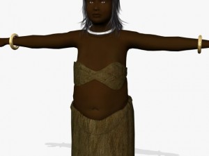 fantasy female chameli 3D Model