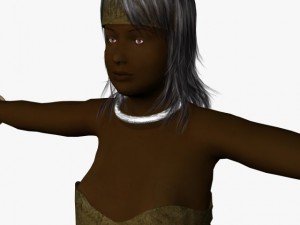 fantasy female chameli 3D Model