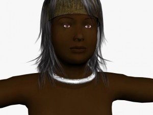 fantasy female chameli 3D Model