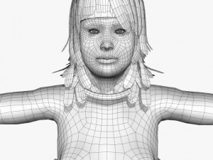 fantasy female chameli 3D Model