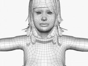 fantasy female chameli 3D Model