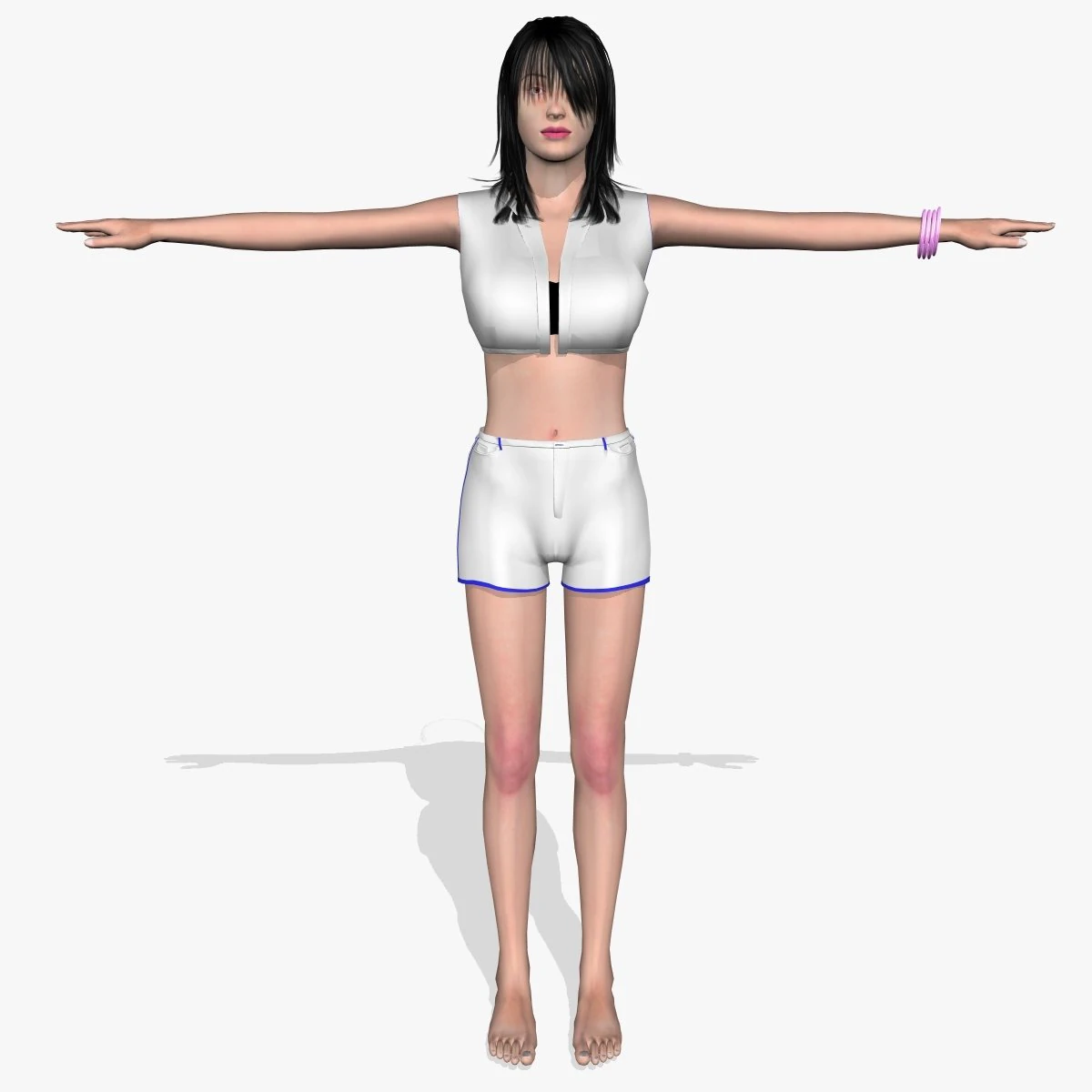 sexy girl krishta 3D Model .c4d .max .obj .3ds .fbx .stl .blend 