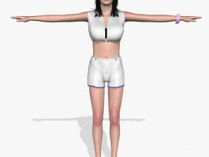 सेक्सी लड़की कृष्णा 3D मॉडल