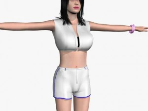 sexy girl krishta 3D Model