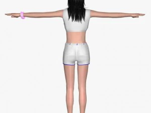 sexy girl krishta 3D Model