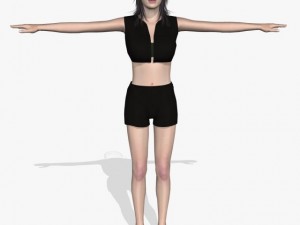 sexy girl leesha 3D Model