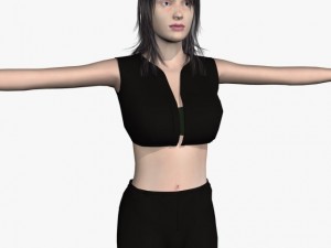 sexy girl leesha 3D Model