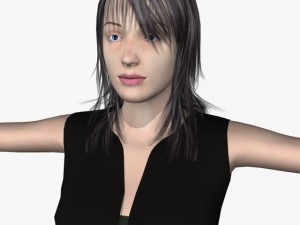 sexy girl leesha 3D Model