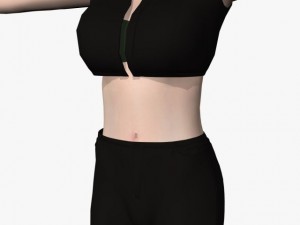 sexy girl leesha 3D Model