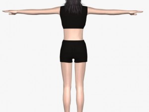 sexy girl leesha 3D Model