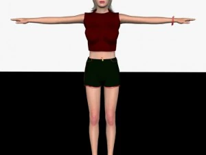 सेक्सी लड़की मालविका 3D मॉडल