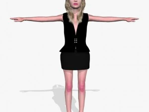 セクシーな女の子モナリカ 3Dモデル