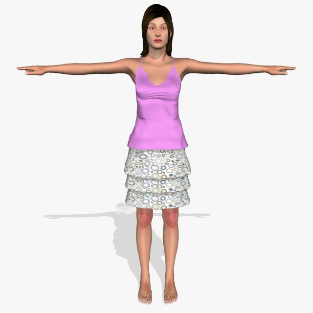 sexy girl monisha 3Dモデル .c4d .max .obj .3ds .fbx .stl .blend 