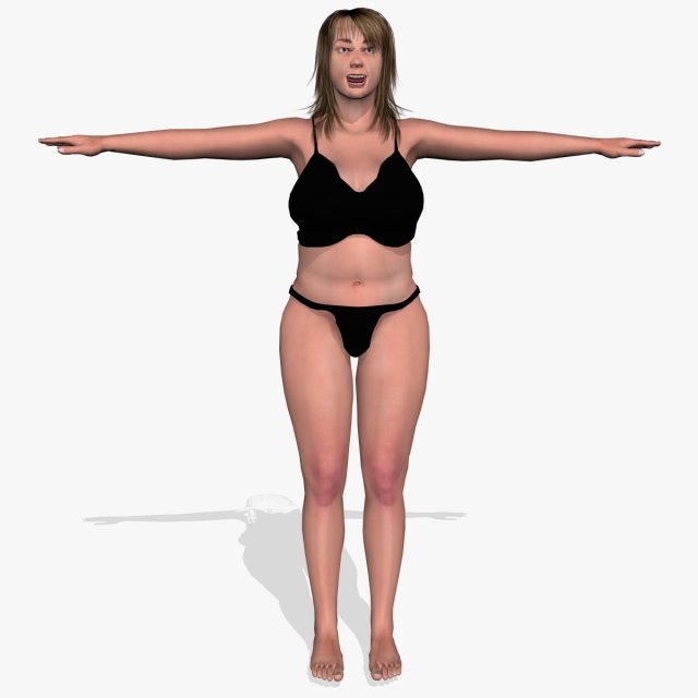 sexy female munni Modello 3D .c4d .max .obj .3ds .fbx .stl .blend