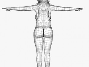 sexy female munni Modello 3D