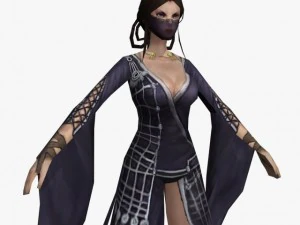 판타지 게임 캐릭터 나가순다리 3D 모델