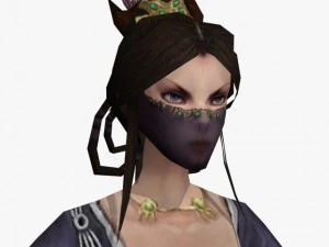 판타지 게임 캐릭터 나가순다리 3D 모델