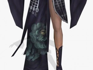 판타지 게임 캐릭터 나가순다리 3D 모델