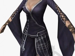 판타지 게임 캐릭터 나가순다리 3D 모델