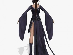 판타지 게임 캐릭터 나가순다리 3D 모델