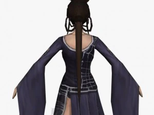 판타지 게임 캐릭터 나가순다리 3D 모델