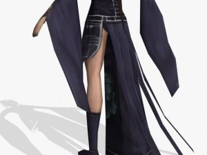 판타지 게임 캐릭터 나가순다리 3D 모델