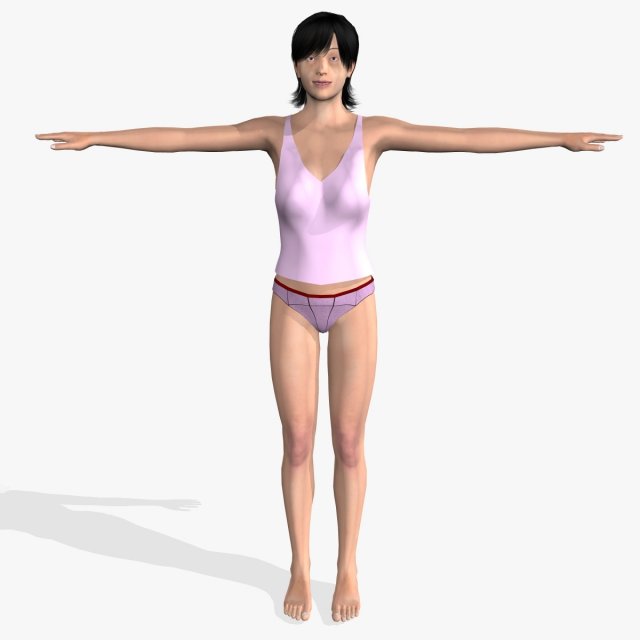 sexy girl nandini Modelo 3D .c4d .max .obj .3ds .fbx .stl .blend 