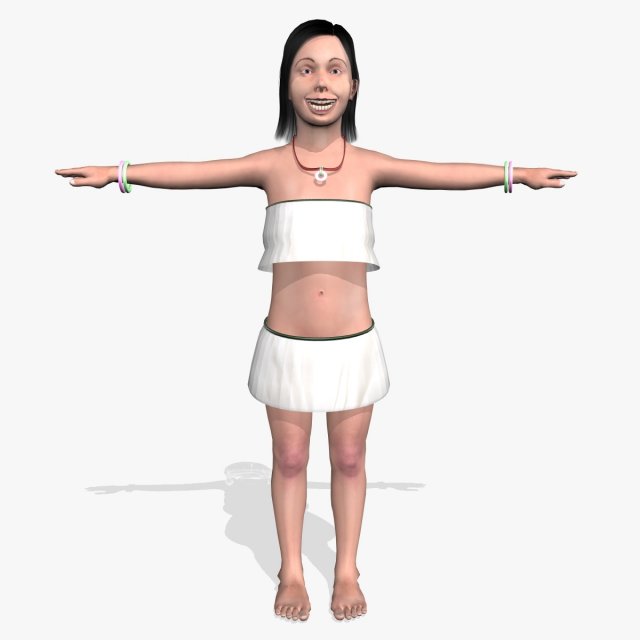 sexy girl navya 3D Model .c4d .max .obj .3ds .fbx .stl .blend 