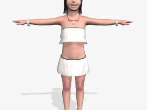 セクシーな女の子ナヴィア 3Dモデル