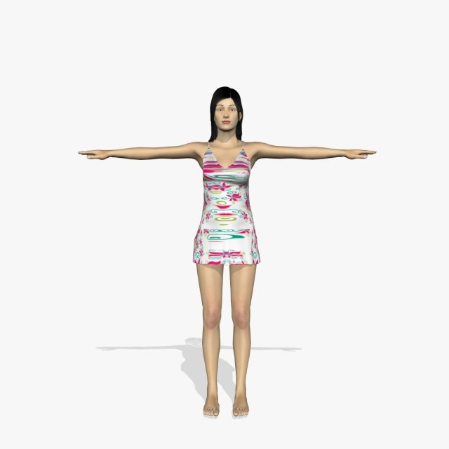 sexy female sofia 3D Model .c4d .max .obj .3ds .fbx .stl .blend 