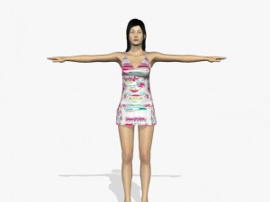 sexy female sofia 3D Модель