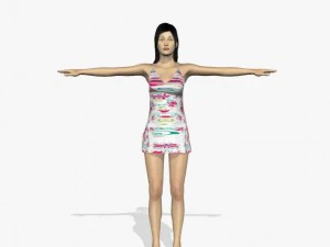 セクシーな女性のソフィア 3Dモデル