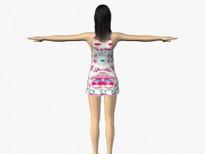 sexy female sofia 3D Model