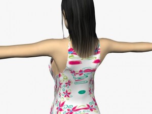 sexy female sofia 3D Model