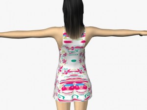 sexy female sofia 3D Model