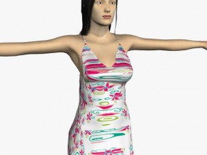 sexy female sofia 3D Model